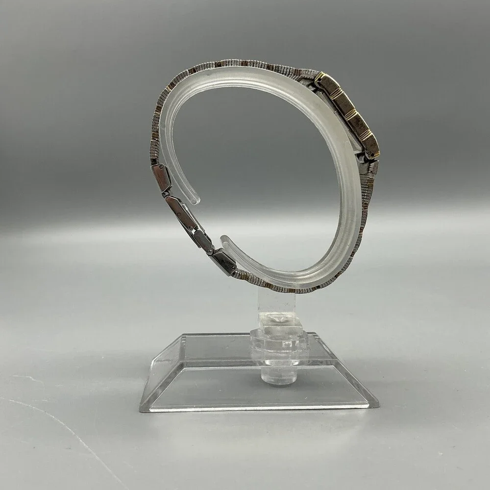 Vintage Seiko Womens Watch 13mm Two Tone Band 2E20-5030 New Battery 6.75